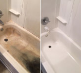 before and after bathtub reglazing