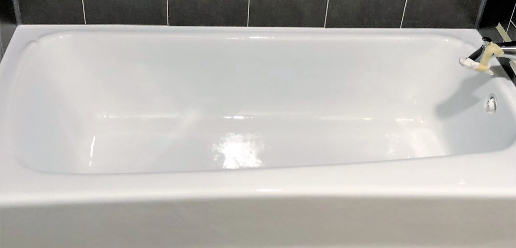 refinished cast iron bathtub