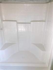 refinished shower stall